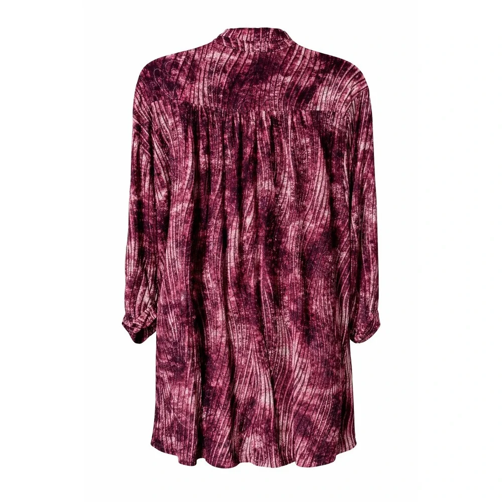 Michael Kors/Verarose Womens Plus 2XL Tunic Houndstooth & Marbled Print Tops - Picture 7 of 9